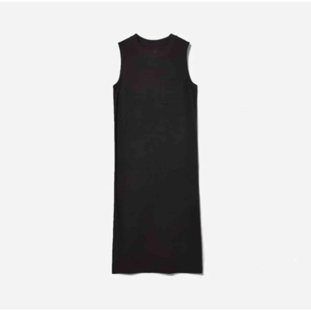 Everlane Womens The Long Weekend Tank Dress XXS Black NWT